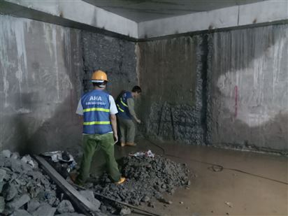 Quy trình thi công chống thấm ngược bằng keo pu, hố thang máy