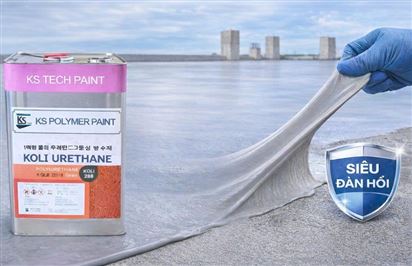 Chống thấm nhà vế sinh bằng sản phẩm gốc polyurethan
